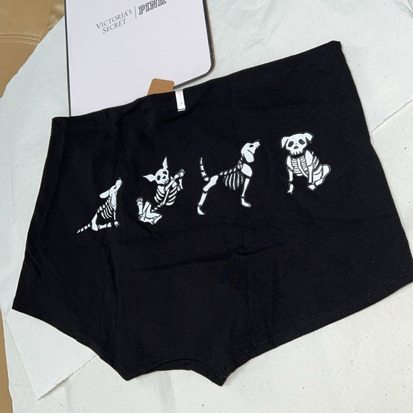 PINK Victoria’s Secret Halloween COTTON BOYSHORT Underwear Panty - Picture 5 of 11